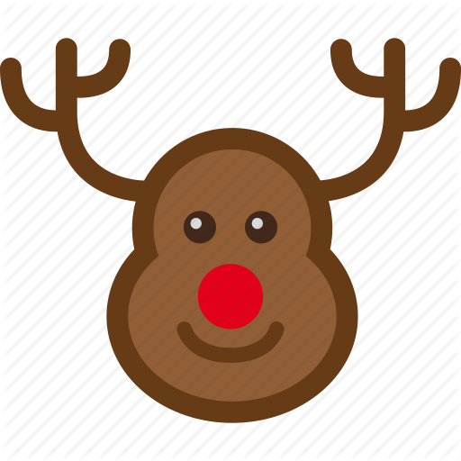 512x512 Caribou, Deer, Reindeer, Santa, Sled Icon