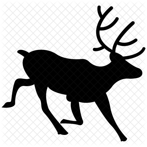 512x512 Deer Icon Of Glyph Style
