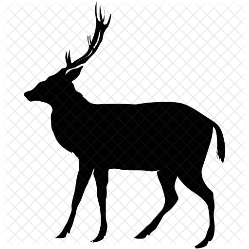 512x512 Wapiti Icon Of Glyph Style