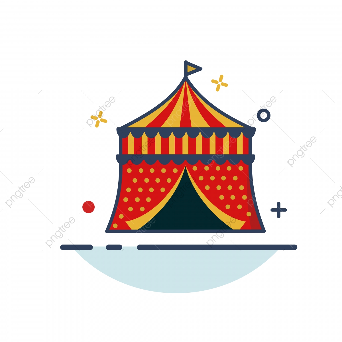 1200x1200 Carnival Icon Carnival Tent Icon With Outline Filled Style
