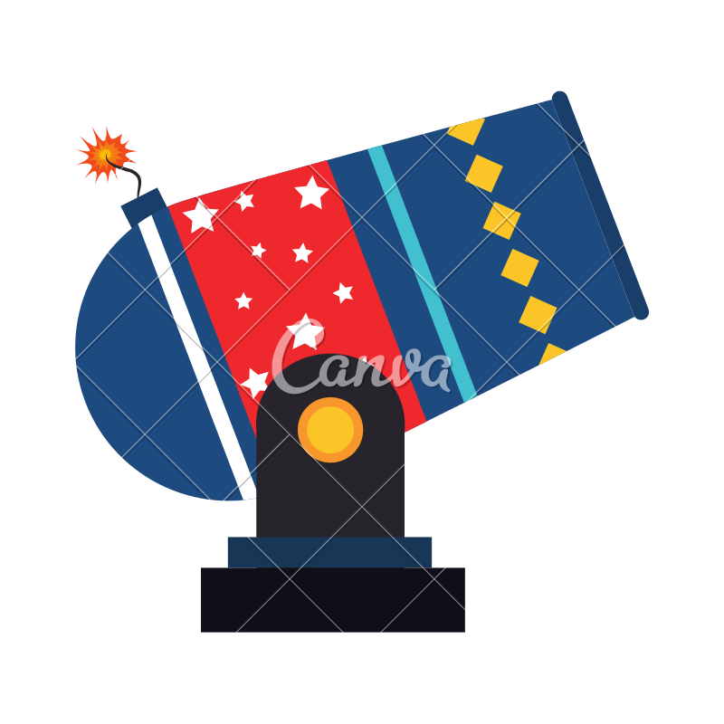 800x800 Circus Cannon Carnival Icon Vector Illustration