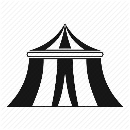 512x512 Arena, Background, Carnival, Circus, Event, Tent, White Icon