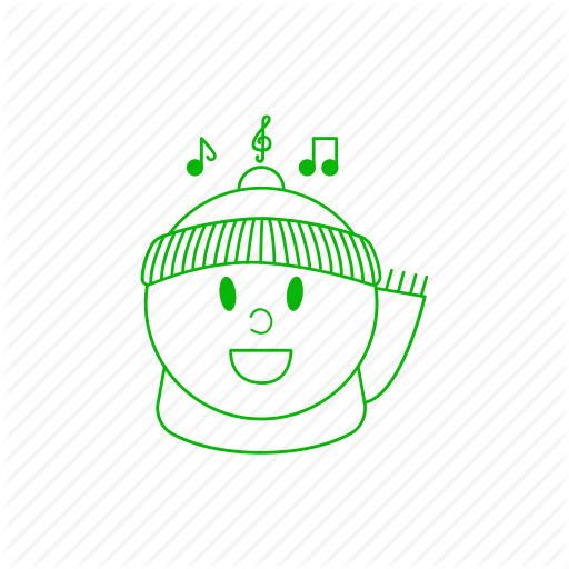 512x512 Carol, Child, Christmas, Happy, Music, Sing, Winter Icon