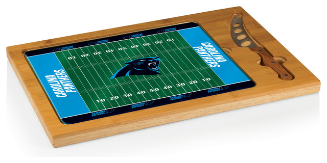 640x320 Carolina Panthers Icon Cutting Board And Tray And Knife Set