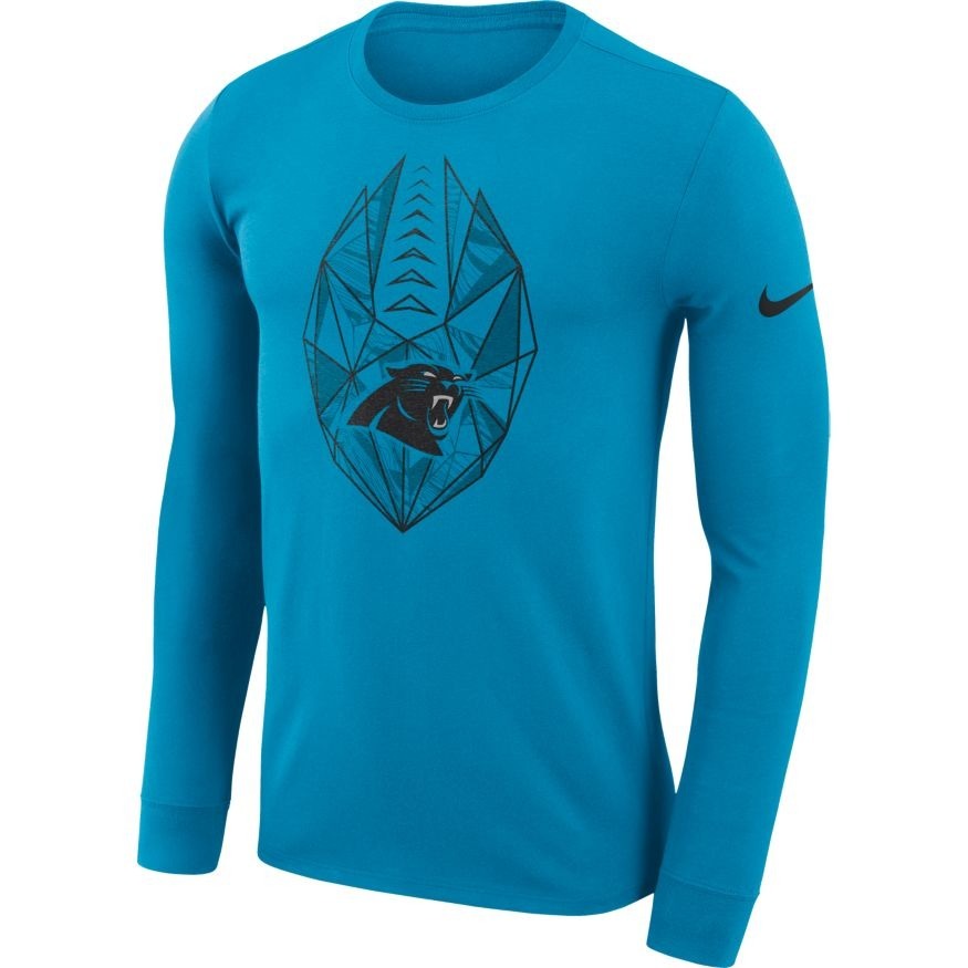 875x875 Men's Blue Nike Icon Ls T Shirt Carolina Panthers Official Shop