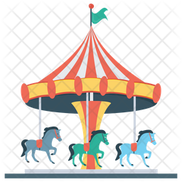 256x256 Carousel Icon Of Flat Style