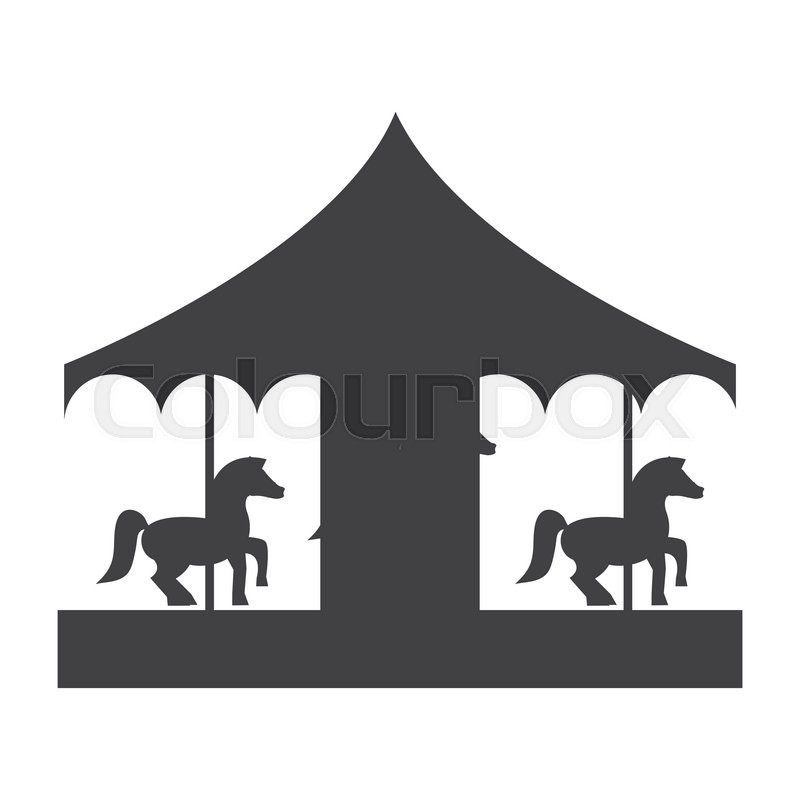 800x800 Flat Design Pretty Carousel Icon Stock Vector Colourbox