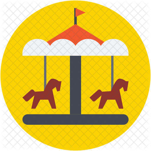512x512 Horse Carousel Icon Of Flat Style