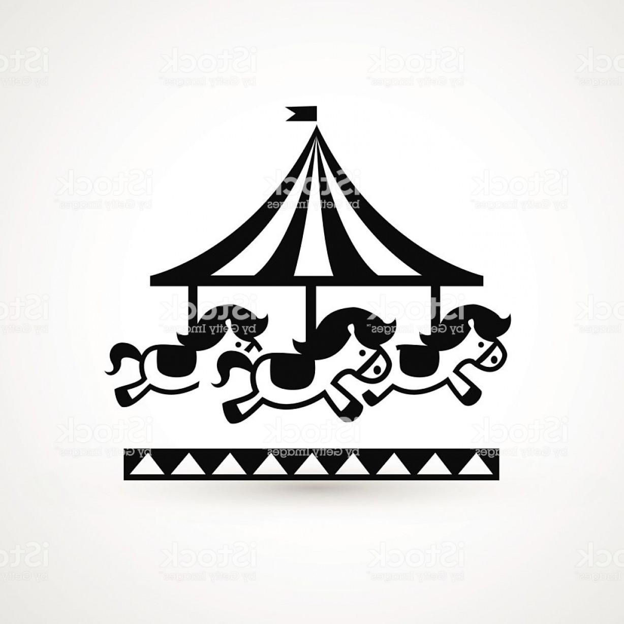 1228x1228 Vintage Merry Go Round Carousel Icon Vector Gm Soidergi