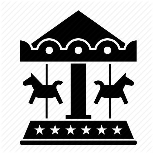 512x512 Amusement, Carousel, Fairground, Fun, Horse, Park, Ride Icon