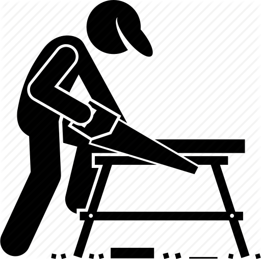 512x509 Carpenter, Cutting, Saw, Wood Icon