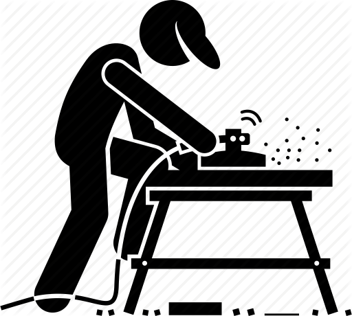 512x460 Carpenter, Equipment, Sanding, Tool, Workbench, Worker, Working Icon