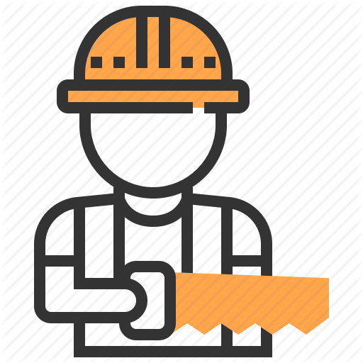 512x512 Carpenter, Labour, Man, Saw, Worker Icon