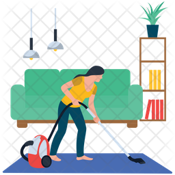 256x256 Carpet Cleaning Icon Of Flat Style