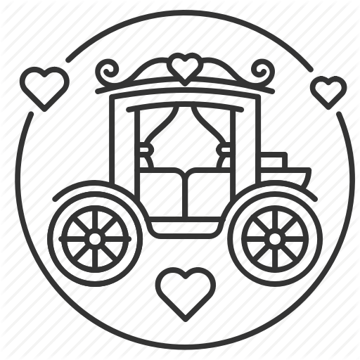 512x512 Carriage, Horse Drawn Carriage, Marriage, Wedding Icon