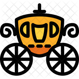 256x256 Carriage Icon Of Colored Outline Style