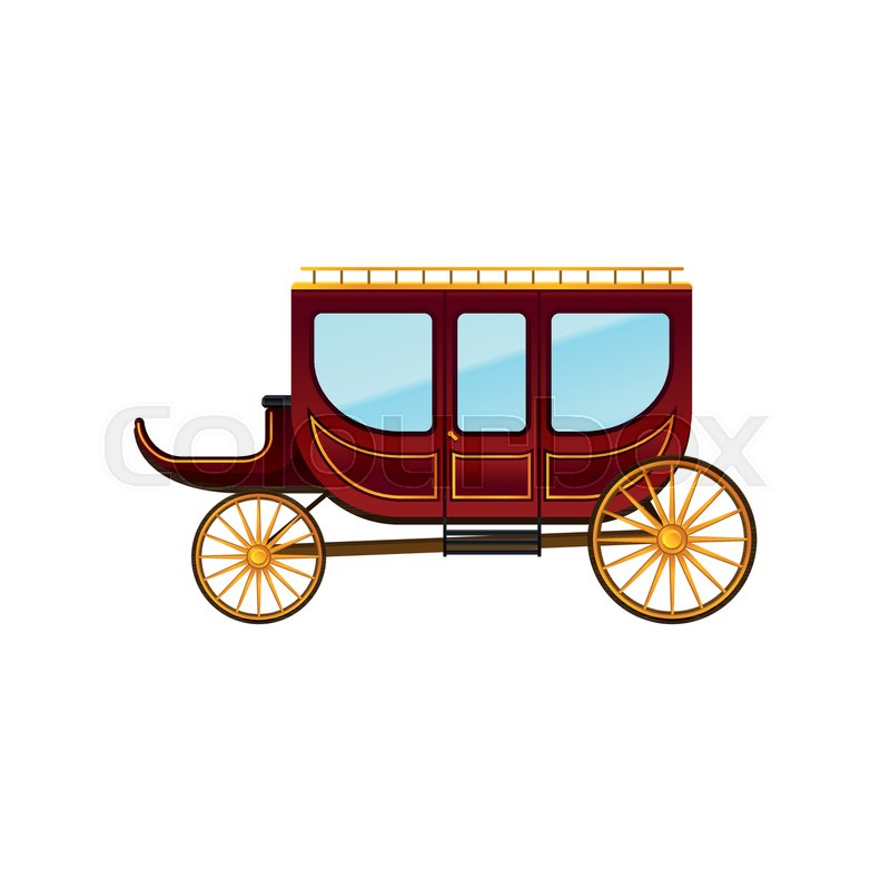 800x800 Icon Of Horse Drawn Carriage With Stock Vector Colourbox