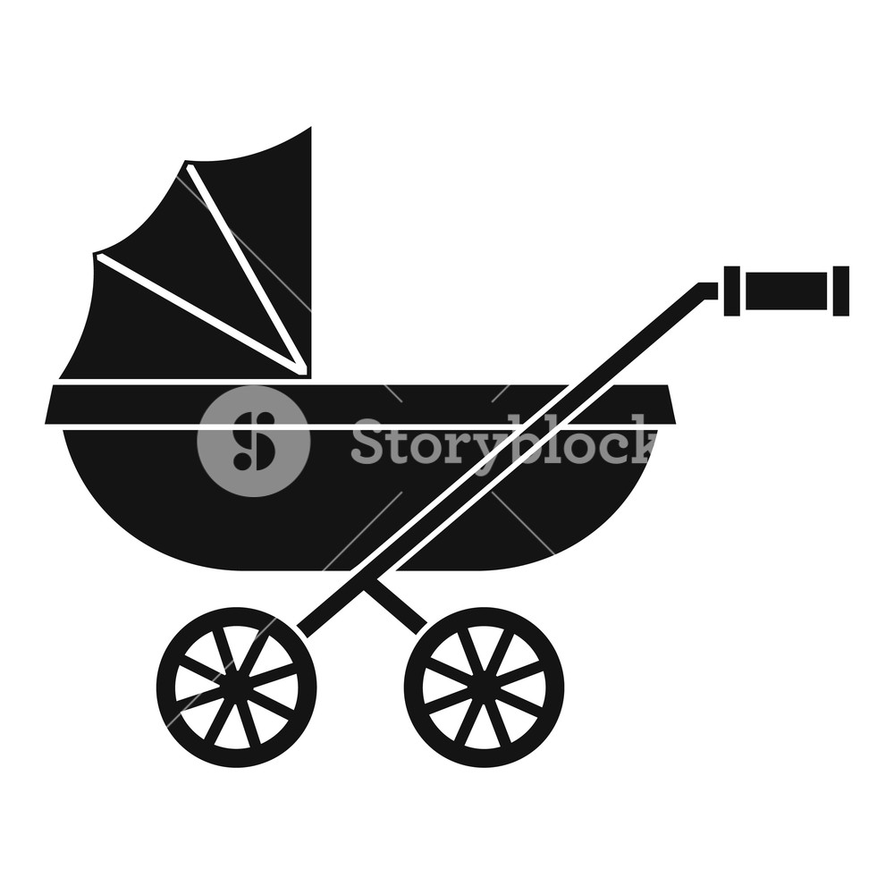 1000x1000 Baby Carriage Icon Simple Illustration Of Baby Carriage Vector