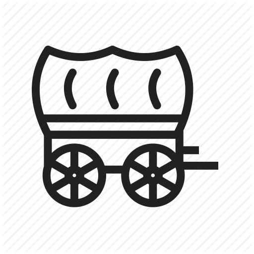 512x512 Carriage, Cart, Cowboy, Horse, West, Wheel, Wild Icon