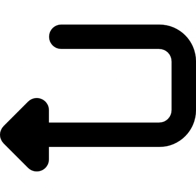 626x626 Return Arrow Sign
