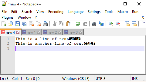 481x273 Using Notepad To Change End Of Line Characters