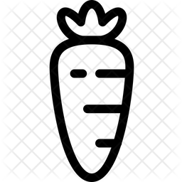 256x256 Carrot Icon Of Line Style
