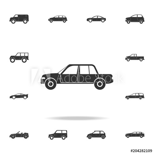 500x500 Luxury Car Icon Detailed Set Of Cars Icons Premium Graphic