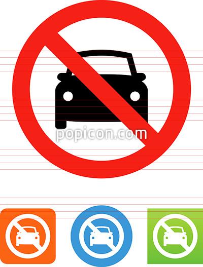 400x527 No Cars Icon