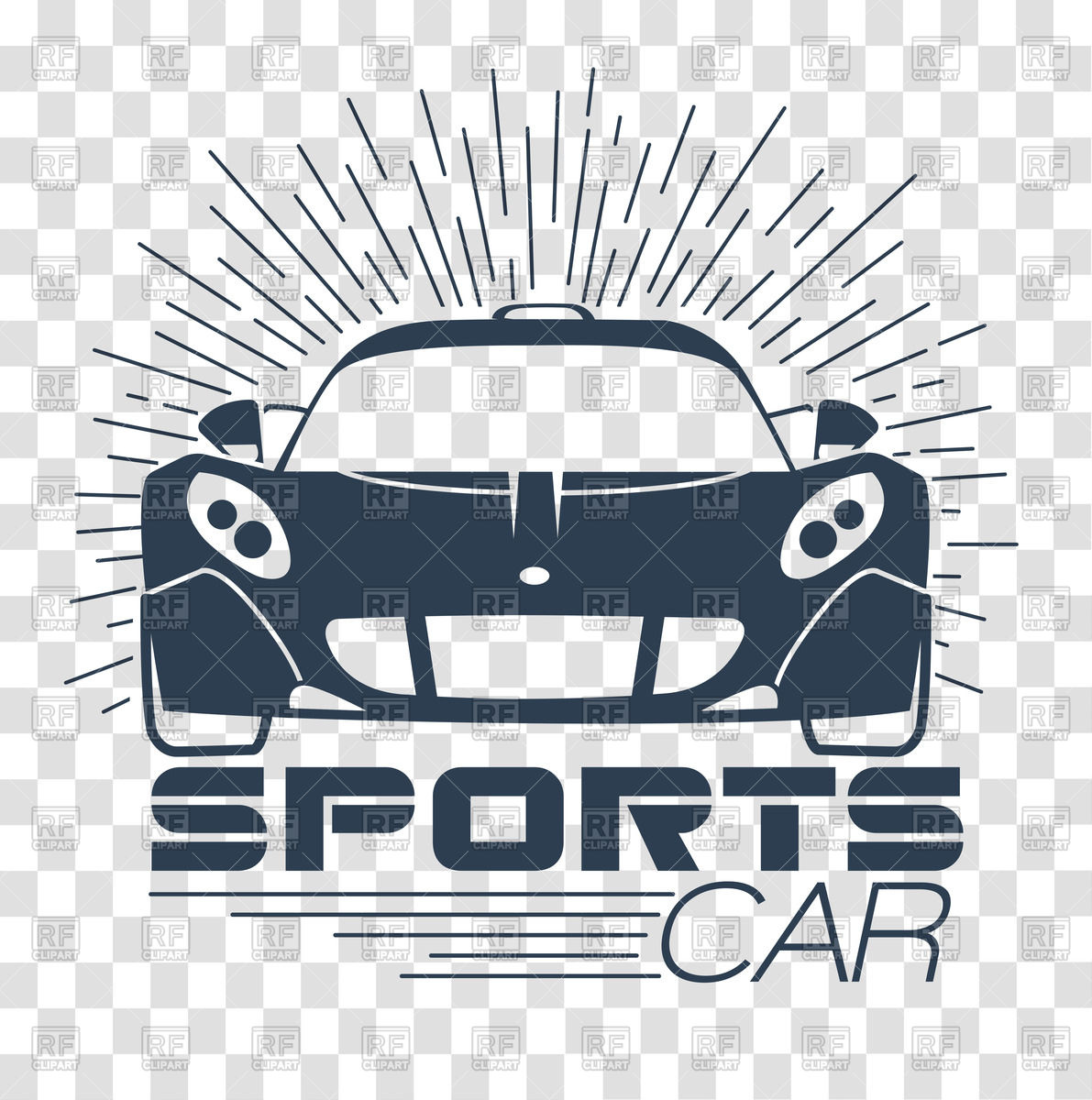 1191x1200 Racing Of Sports Cars Icon In Retro Style Vector Image