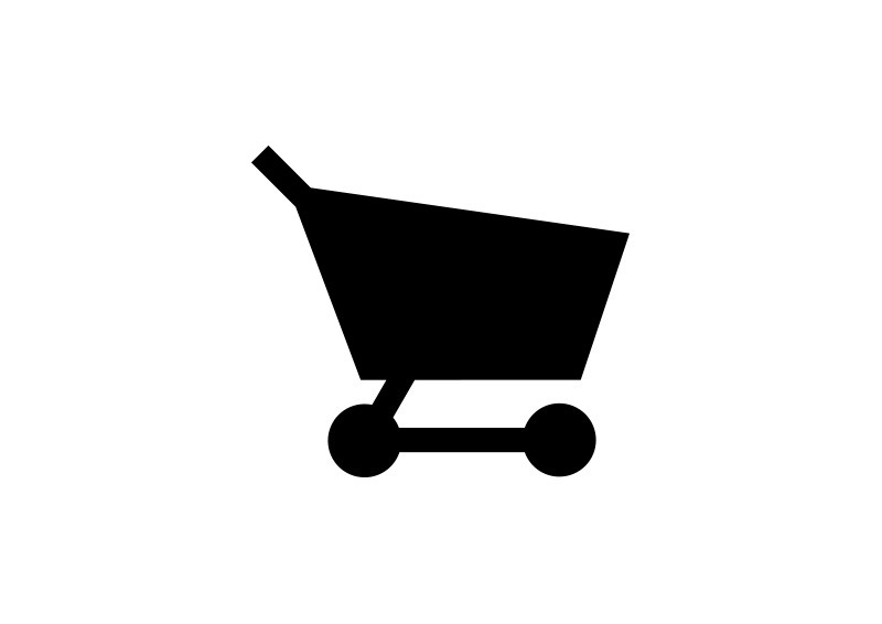 800x566 Simple Black Shopping Cart Icon