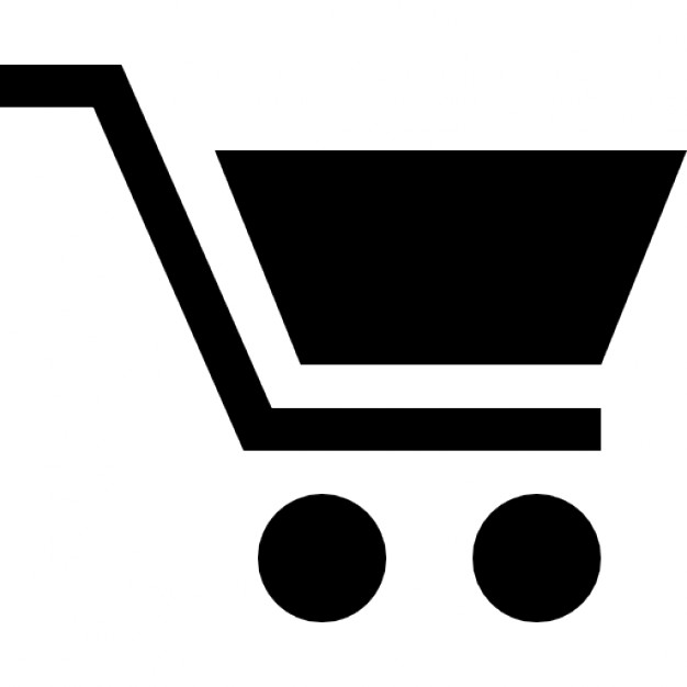 626x626 Black Shopping Cart Icon
