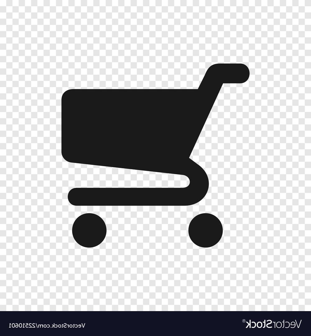 1000x1080 Top Black Shopping Cart Icon On Transparent Background Vector