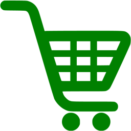 256x256 Green Shopping Cart Icon