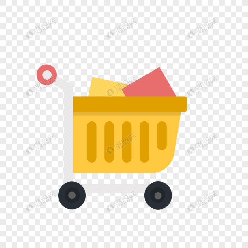 860x860 Shopping Cart Icon Free Vector Illustration Material Png