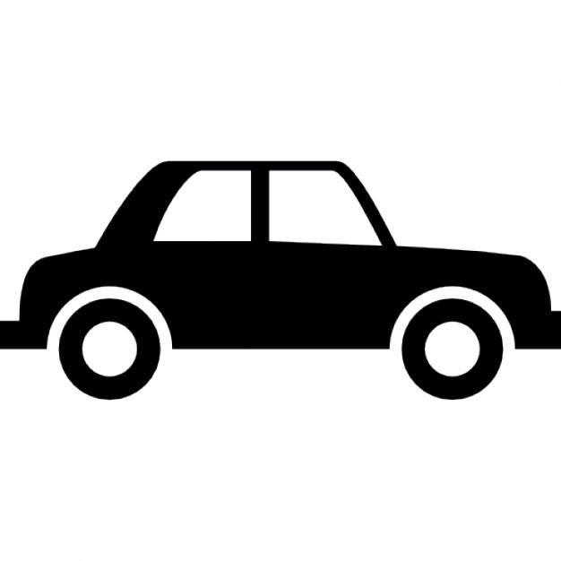 626x626 Cartoon Car Silhouette