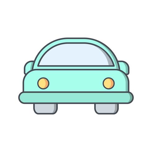 490x490 Cartoon Car Vector Icon