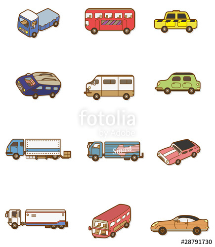 435x500 Cartoon Car Icon Stock Image And Royalty Free Vector