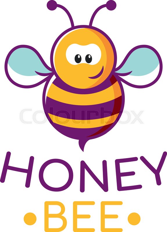 575x800 Flat Cartoon Character Honey Bee Icon Stock Vector Colourbox