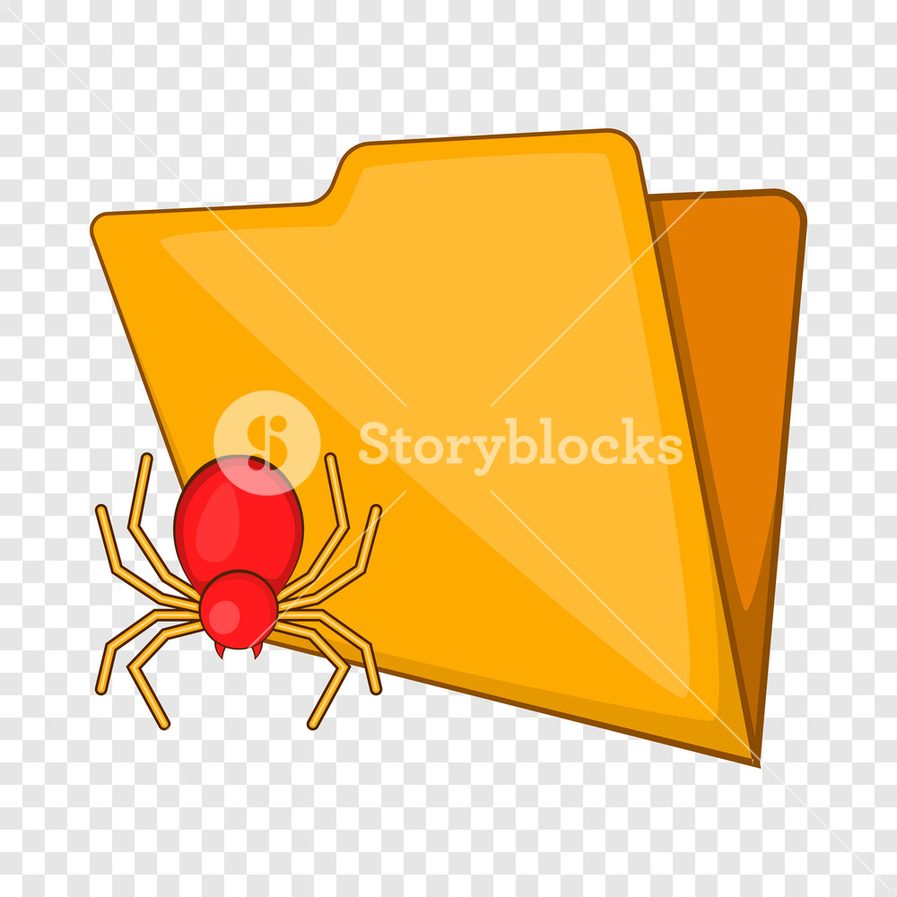 Folder With A Bug Icon In Cartoon Style Isolated On Background 1000x1000 Folder With A Bug Icon In Cartoon Style Isolated On Background