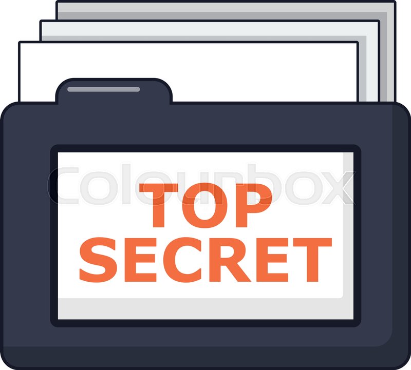 Top Secret Folder Icon Cartoon Stock Vector Colourbox 800x721 Top Secret Folder Icon Cartoon Stock Vector Colourbox