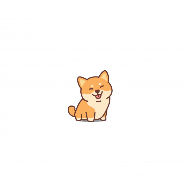 626x626 Cute Shiba Inu Dog Cartoon Icon Vector Premium Download