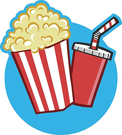 466x512 Retro Cute Movie Theater Popcorn Soda Cartoon Icon