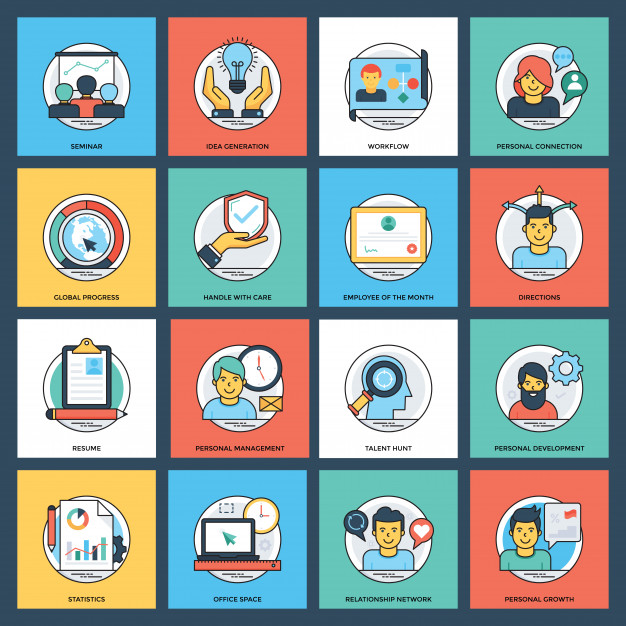 626x626 Business Flat Creative Icon Pack Vector Premium Download