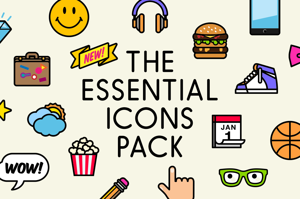 1160x772 Pop Icons Essential Pack