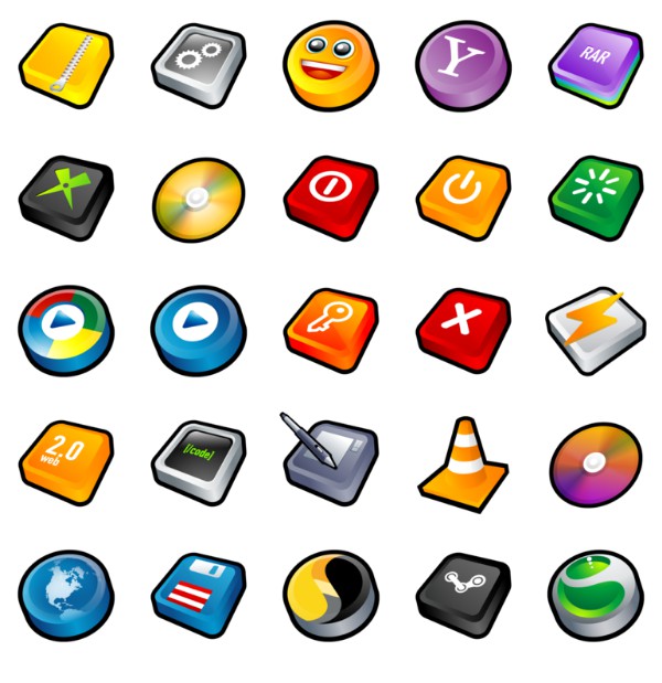 600x619 Cartoon Icons Pack Ii Icons Free Icon Packs Ui Download