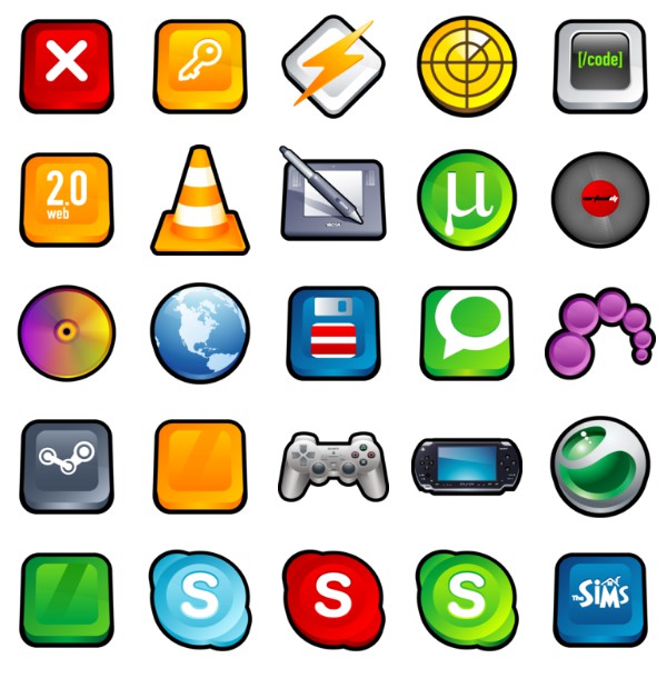 600x619 Cartoon Icons Pack Iii Icons Free Icon Packs Ui Download