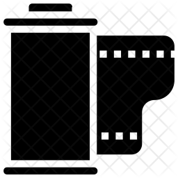 256x256 Film Cartridge Icon Of Glyph Style