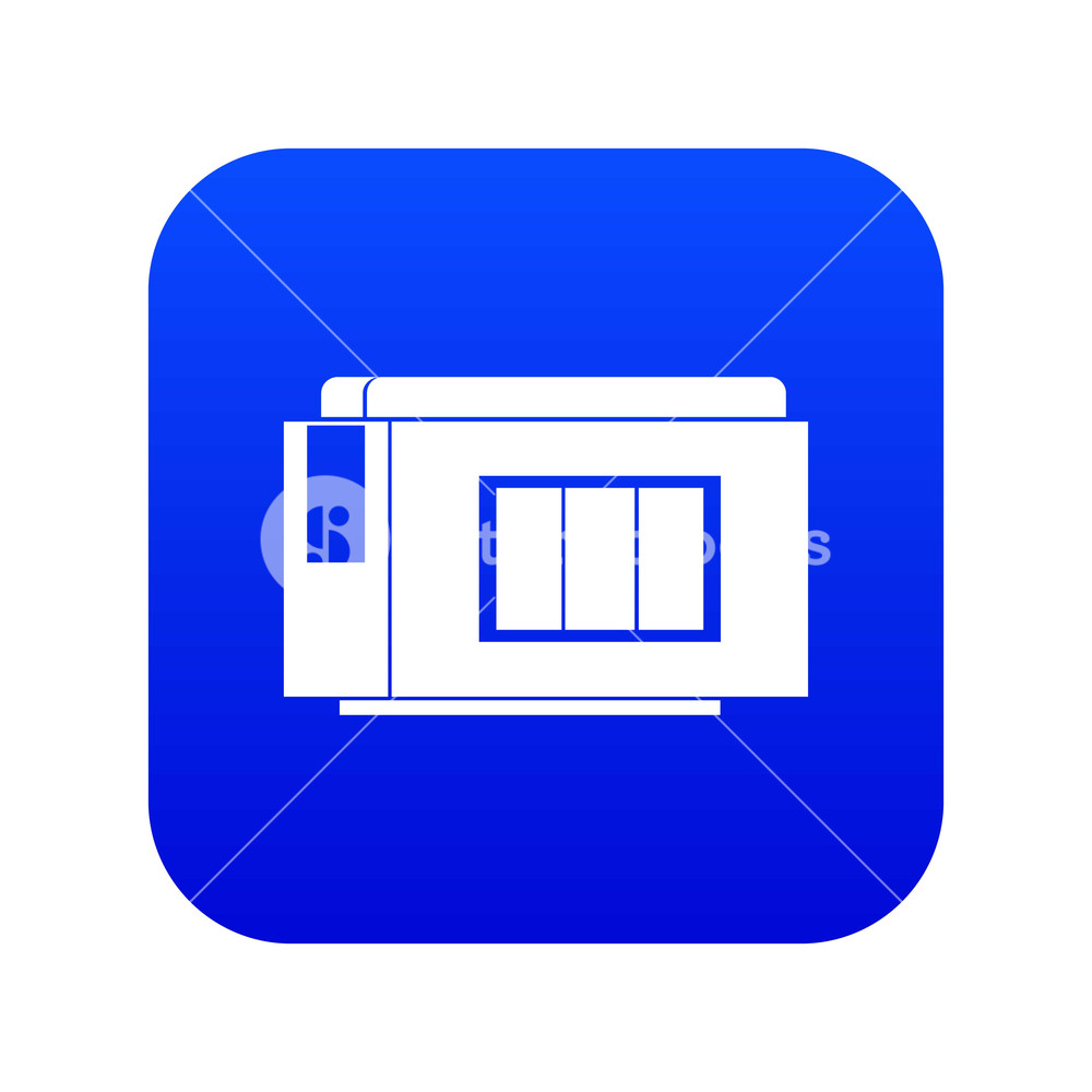 1000x1000 Inkjet Printer Cartridge Icon Digital Blue For Any Design Isolated