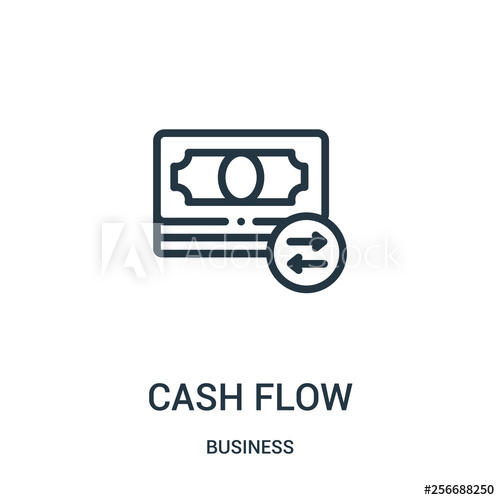 500x500 Cash Flow Icon Vector From Business Collection Thin Line Cash