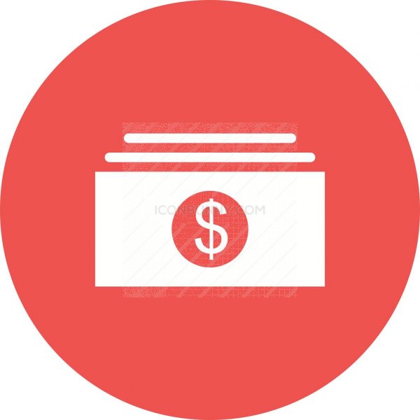 Cash Flat Round Icon 600x600 Cash Flat Round Icon